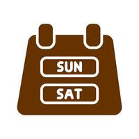 Weekend Getaway Icon Design vector