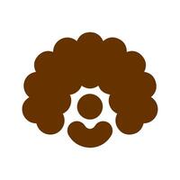 Clown Wig Icon Design vector