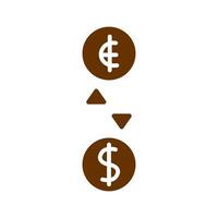 Currency Exchange Icon Design vector