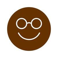 Nerd Face Icon Design vector