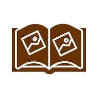 Memory Book Icon Design vector