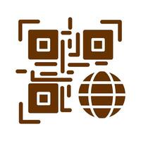 QR Code Website Icon Design vector