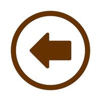 Left Arrow Icon Design vector