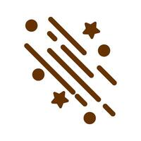 Party Streamers Icon Design vector