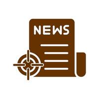 News Scoop Icon Design vector