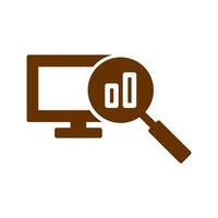Data Research Icon Design vector