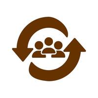 Career Change Icon Design vector