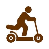Kick Scooter Icon Design vector