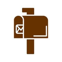 Mailbox Key Icon Design vector