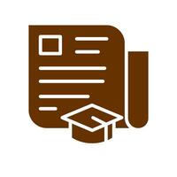 Journalism Education Icon Design vector