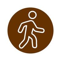 Person Walking Icon Design vector