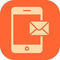 Mobile E-mail Icon Design vector