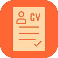 CV Icon Design vector