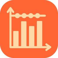 Bar Chart Icon Design vector