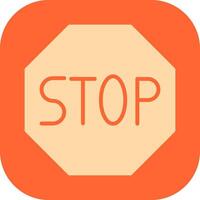 Stop Sign Icon Design vector
