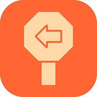 Left Arrow Icon Design vector