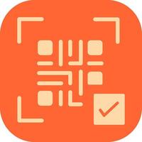 QR Code Link Icon Design vector