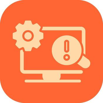 Troubleshooting Icon Design vector