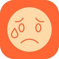 Crying Face Icon Design vector
