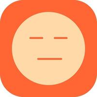 Neutral Face Icon Design vector