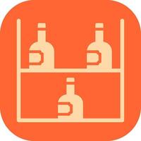 Wine Rack Icon Design vector