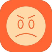 Angry Face Icon Design vector