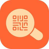 QR Code App Icon Design vector