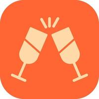 Champagne Toast Icon Design vector
