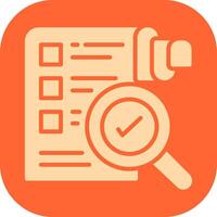 Profile Evaluation Icon Design vector