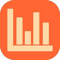 Bar Chart Icon Design vector