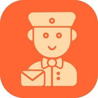 Mail Carrier Icon Design vector