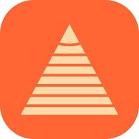 Pyramid Graph Icon Design vector