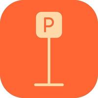 P Button Icon Design vector