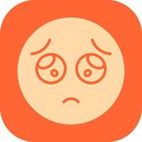 Pleading Face Icon Design vector