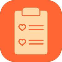 Wishlist Icon Design vector