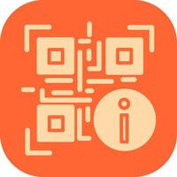 QR Code Information Icon Design vector