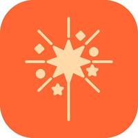 Sparklers Icon Design vector