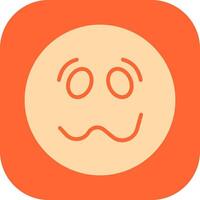 Woozy Face Icon Design vector