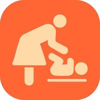 Changing Table Icon Design vector