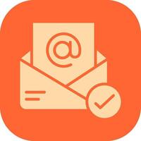Registered Mail Icon Design vector