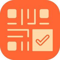 QR Code Checkout Icon Design vector