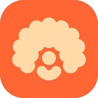 Clown Wig Icon Design vector
