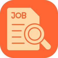 Job Search Icon Design vector
