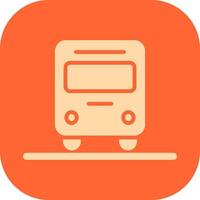 Oncoming Bus Icon Design vector