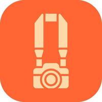 Camera Straps Icon Design vector