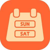 Weekend Getaway Icon Design vector