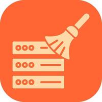 Data Cleaning Icon Design vector