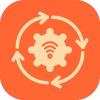 Automated Process Icon Design vector