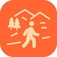 Nature Walk Icon Design vector