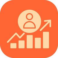 Career Growth Icon Design vector